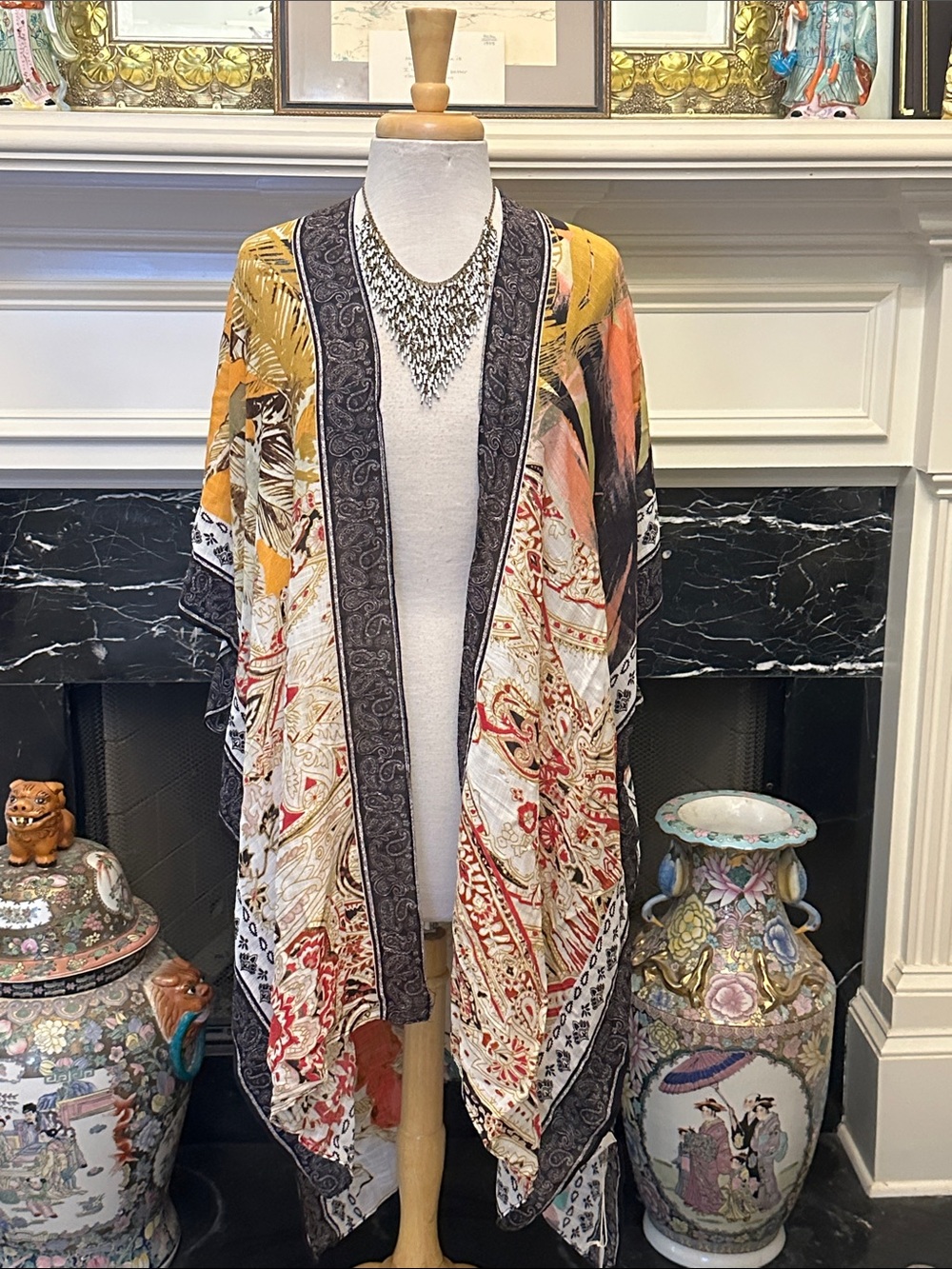 NWT “Ruggine” Floral Print Kimono